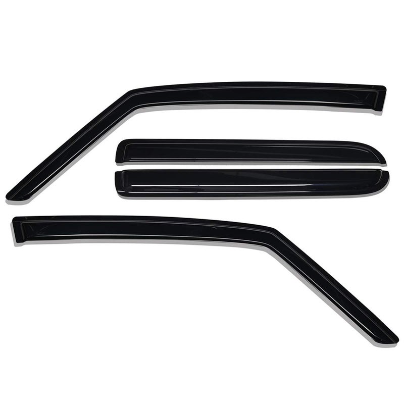 Lightronic واقي نافذة أوتوماتيكي خارجي ليتروينك شديد التحمل، يناسب جيب باتريوت 2007-2017، حماية من الأشعة فوق البنفسجية، واقي مطر، واقي ريح أصلي، تركيب سهل بدون حفر، دخاني داكن، 4 قطع - Image 5